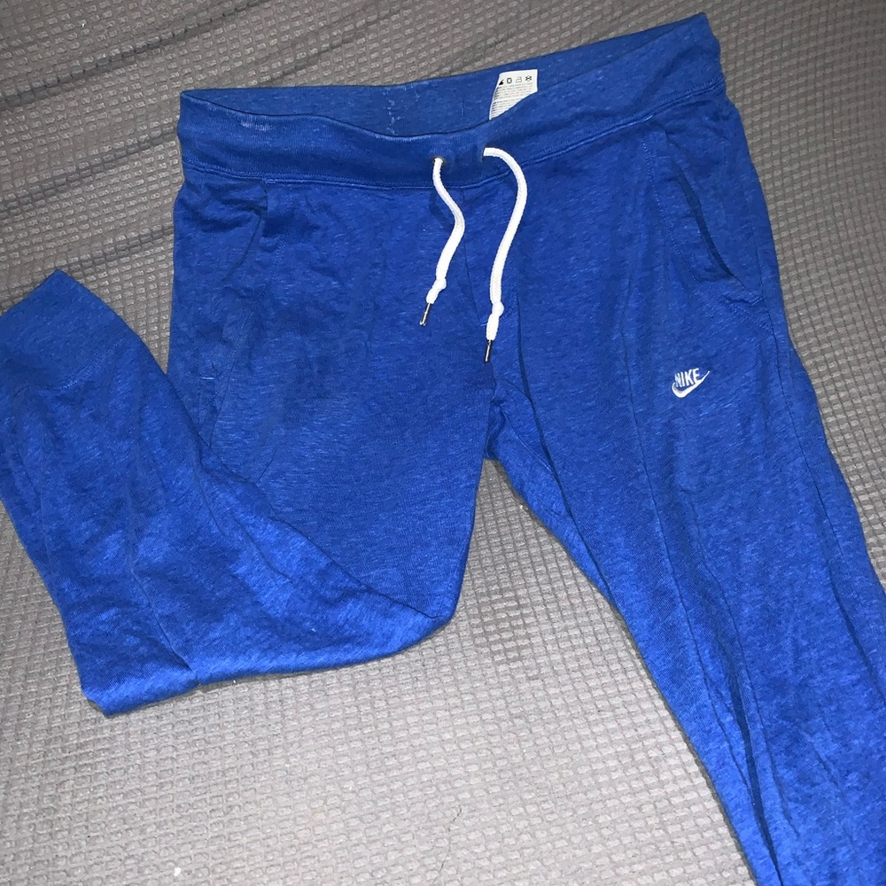 Blue Nike sweatpants
